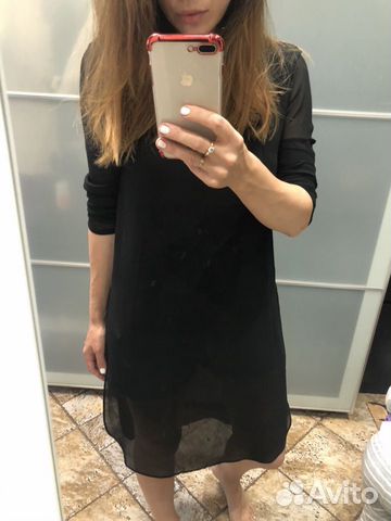Туника Zara, юбка Zara в бельевом стиле