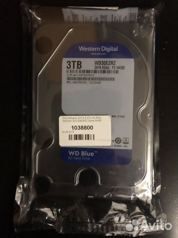 Жёсткий диск WD Blue 3Tb