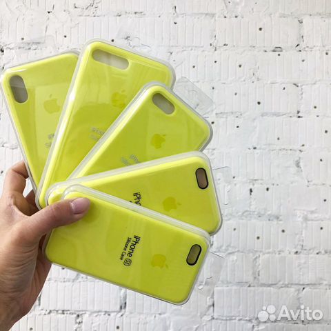 Чехол для iPhone 7/8 (Лимонный) Silicone Case