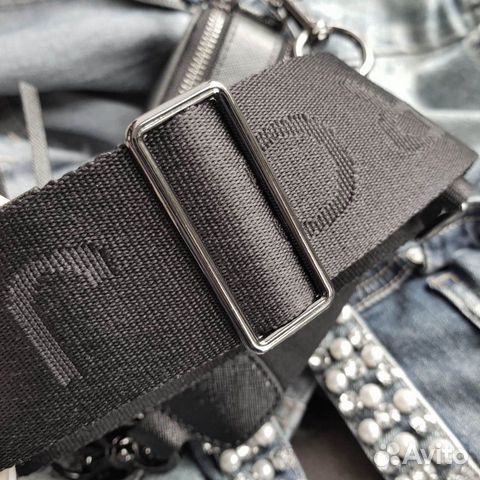 Сумка Marc Jacobs Snapshot DTM черная с ремнем