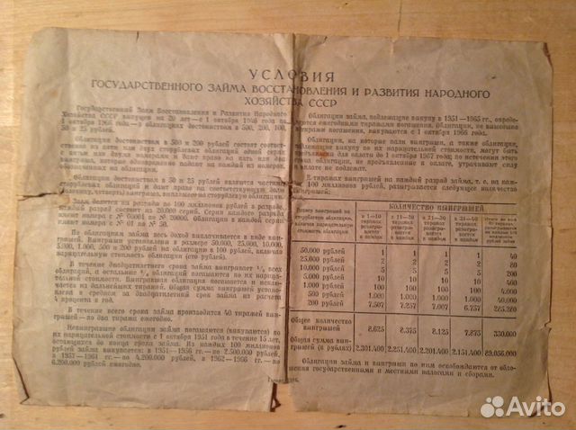 Облигация 500 рублей. 1946 год