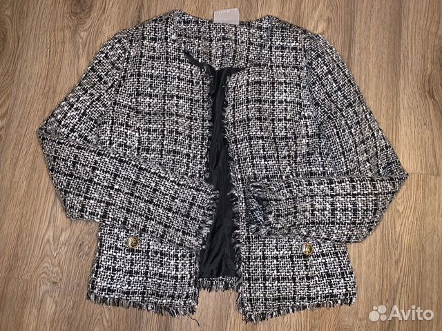 Пиджак жакет букле твидовый в стиле Chanel Пиджак жакет букле твидовый в стиле Chanel