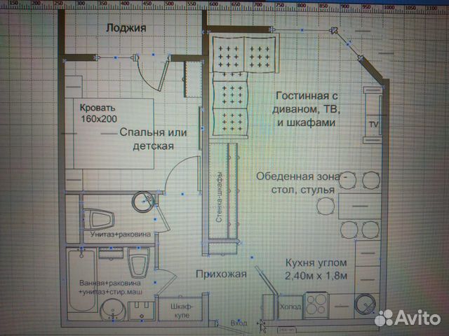 1-к квартира, 43.4 м², 16/17 эт. 1-к квартира, 43.4 м², 16/17 эт.