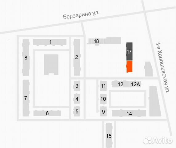 3-к квартира, 86.6 м², 2/22 эт. 3-к квартира, 86.6 м², 2/22 эт.