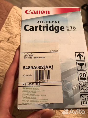 Картридж Canon E16 2шт Картридж Canon E16 2шт