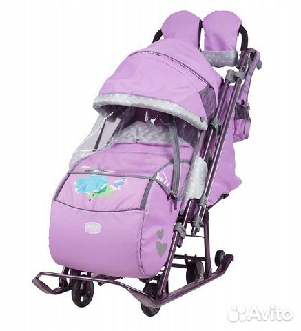 Санки-коляска, цвет: лилия Санки-коляска, цвет: лилия