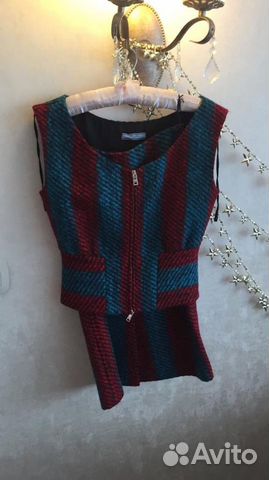 Костюм с юбкой Prada оригинал