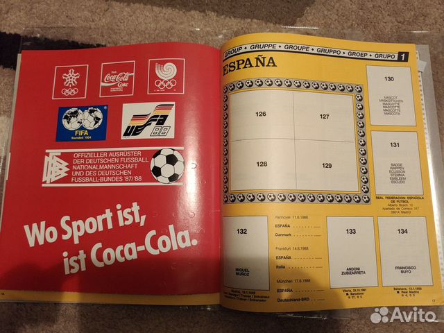 Альбом Panini Чемпионат Европы 1988