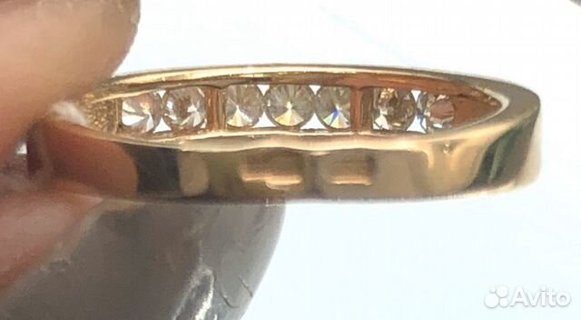 Золотое кольцо Дорожка с бриллиантами 0,21 кт р15 Золотое кольцо Дорожка с бриллиантами 0,21 кт р15