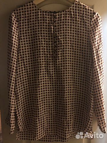 Шелковая блуза massimo dutti