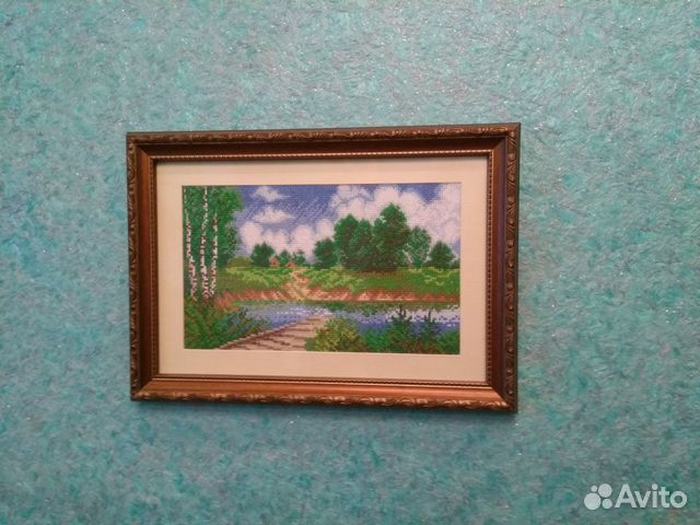 Картина,вышитая крестиком Картина,вышитая крестиком