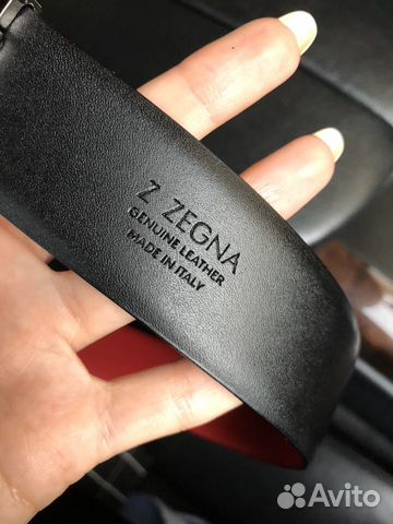 Ремень Zegna Ermenegildo чёрный кожаный Ремень Zegna Ermenegildo чёрный кожаный