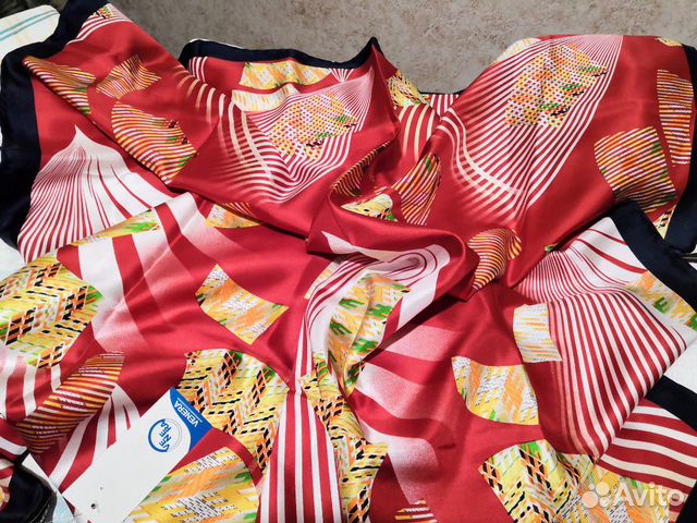 Новый платок натуральный шелк