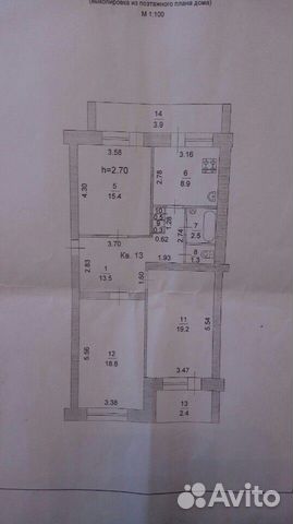 3-к квартира, 87 м², 2/5 эт. 3-к квартира, 87 м², 2/5 эт.