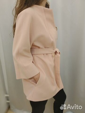 Розовое пальто с поясом Glance Розовое пальто с поясом Glance