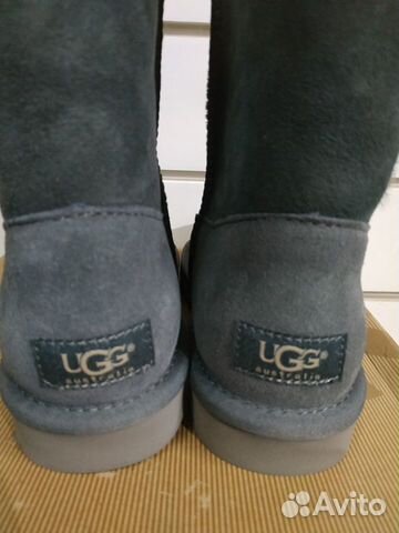 UGG угги, серые с одной пуговицей