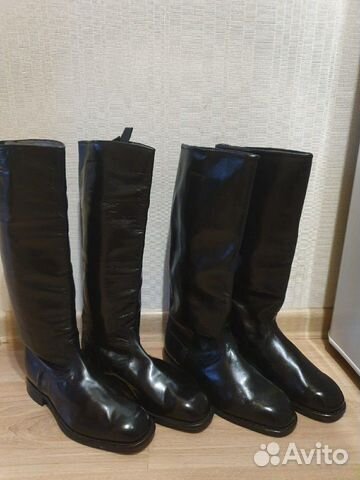 Немецкие хромовые сапоги 41размера 1950, 1983года