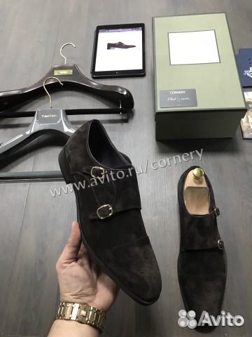 Tom Ford double monkstrap натуральная замша