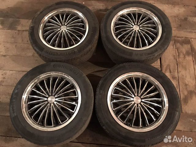 Диски литые R16 резина continental 205 60 колёса