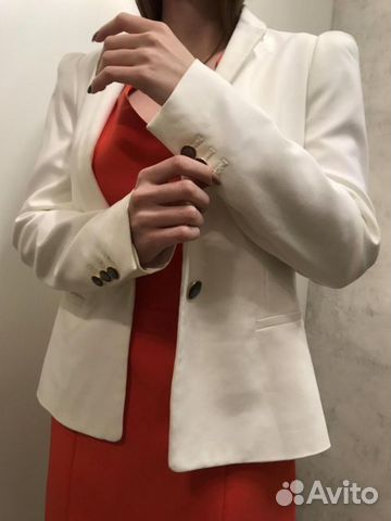 Пиджак белый Zara