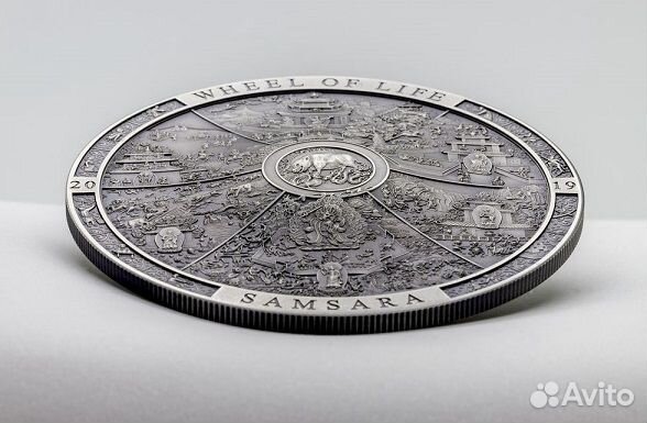Монета Колесо жизни Самсара Острова Кука 2019г Ag Монета Колесо жизни Самсара Острова Кука 2019г Ag