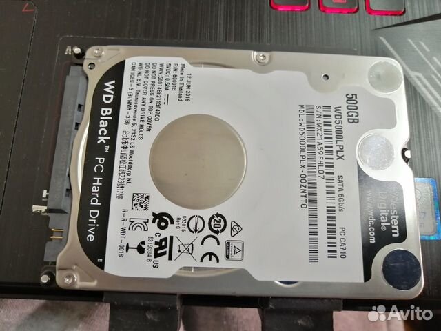 Жесткий диск Новый WD Black (WD5000lplx) 500 GB