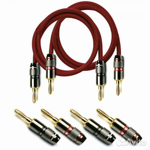 Коннекторы 4 шт Monster Banana Plug бананы Коннекторы 4 шт Monster Banana Plug бананы