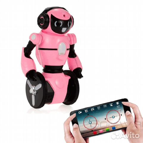 Розовый Робот WL toys F4 c WiFi FPV Камерой Розовый Робот WL toys F4 c WiFi FPV Камерой