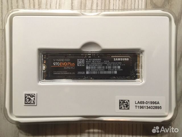 SSD диск SAMSUNG 970 EVO Plus 250 гб