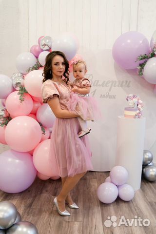 Платья family look