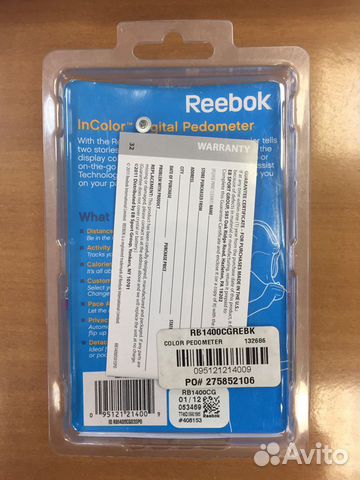 Шагомер Reebok Rb1400bk Шагомер Reebok Rb1400bk