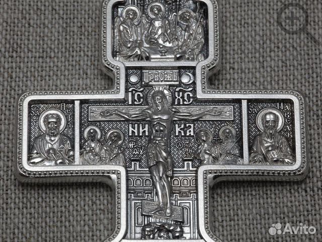 899. Огромный нательный авторский серебряный крест 899. Огромный нательный авторский серебряный крест