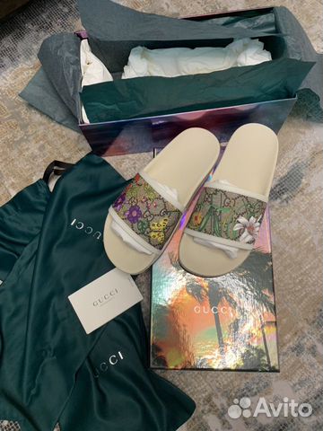 Новые шлёпанцы Gucci Flora оригинал