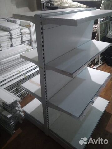Торговые стеллажи металлические островные