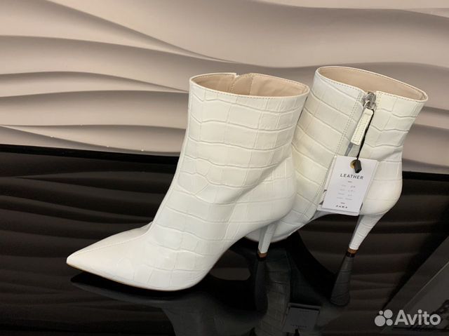 Кожаные ботильоны zara Кожаные ботильоны zara