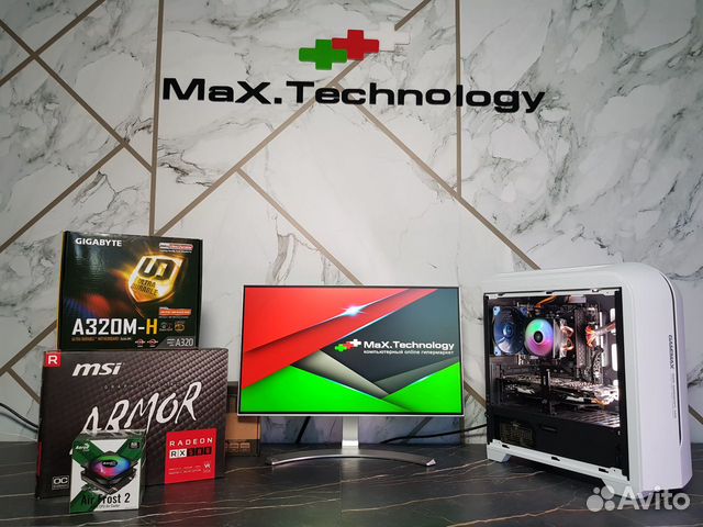 Игровой пк AMD Ryzen 5 1600+ AMD Radeon RX 580 8GB Игровой пк AMD Ryzen 5 1600+ AMD Radeon RX 580 8GB
