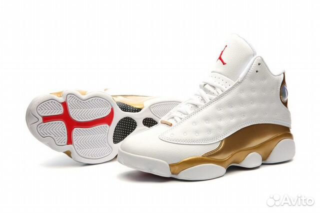 Nike Air Jordan 13 White/Gold белые золотые Nike Air Jordan 13 White/Gold белые золотые