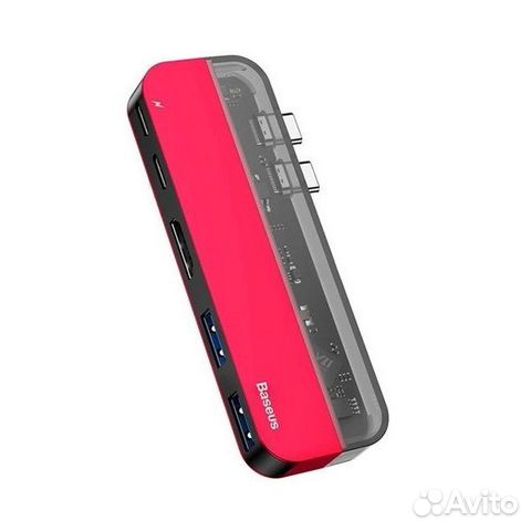 Хаб Baseus Dual Type-C на Type-C*2+USB3.0*2+hdmi*1 Хаб Baseus Dual Type-C на Type-C*2+USB3.0*2+hdmi*1