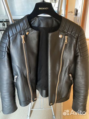 Куртка кожаная Balmain оригинал