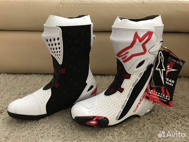 Мотоботы Alpinestars Supertech-R, 45 размер Мотоботы Alpinestars Supertech-R, 45 размер
