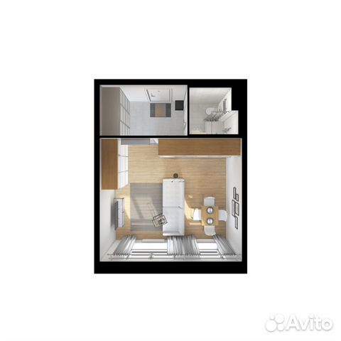 Студия, 28.8 м², 15/15 эт. Студия, 28.8 м², 15/15 эт.