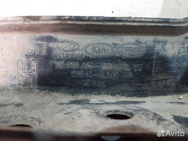 Брызговик задний правый Hyundai Solaris sedan G4FC