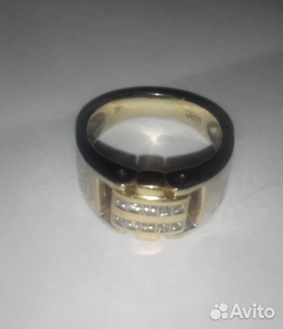 Золотое кольцо с бриллиантами