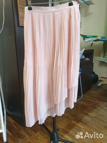 Юбка Zara,асимметрия,плиссированная