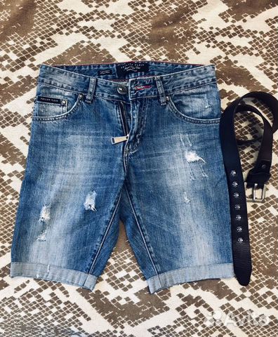 Шорты джинсовые philipp plein Шорты джинсовые philipp plein