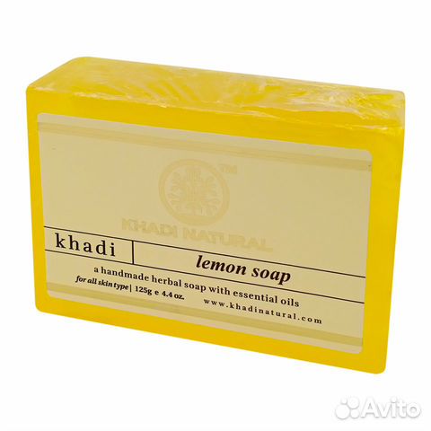 Натуральное мыло с лимоном Khadi Кади 125г