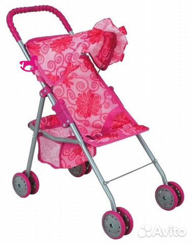 Коляска для кукол Buggy Boom Mixy с маленькой корз