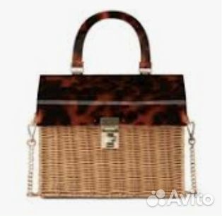 Zara сумочка из ротанга