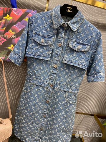 Платье джинсовое Lous Vuitton