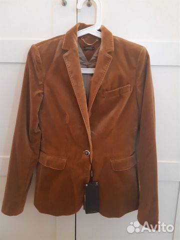 Бархатный жакет MassimoDutti